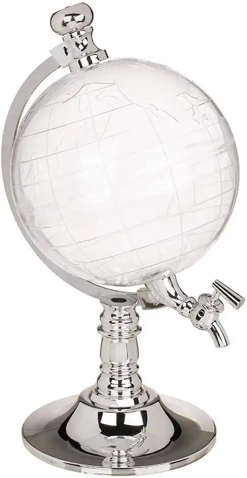 Dispenser Distributore di Bibite Acqua Bevande a Forma di Mappamondo 3,5 Litri