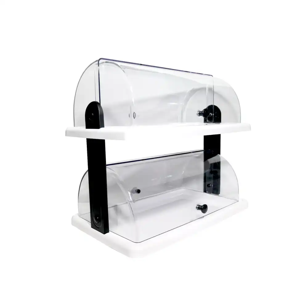 Vetrinetta Doppia Floor Vetrina a Banco da Bar Per Cornetti Dolci Pizza 52x31x38