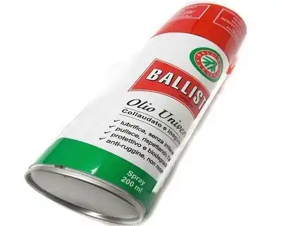 Spray Olio 200 ML Lubrificante Detergente Anti Ruggine per Gomma Pelle Armi