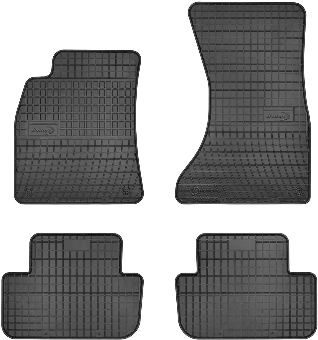 Bottari 39626 Set tappeti Auto in Gomma su Misura Per A4 Modello dal 2007 a 2015