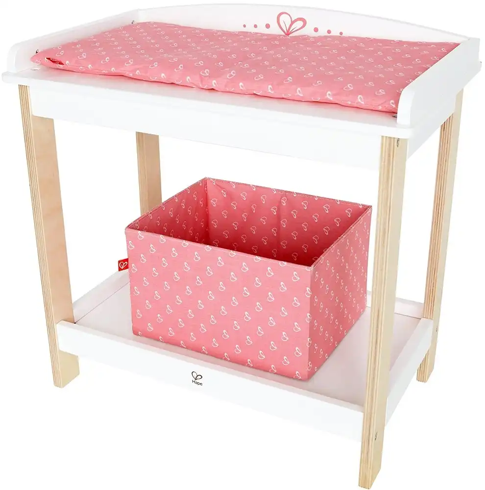 Hape Tavolo Fasciatoio Per Bambole In Legno Gioco Giocattolo Bambina 3+ Anni