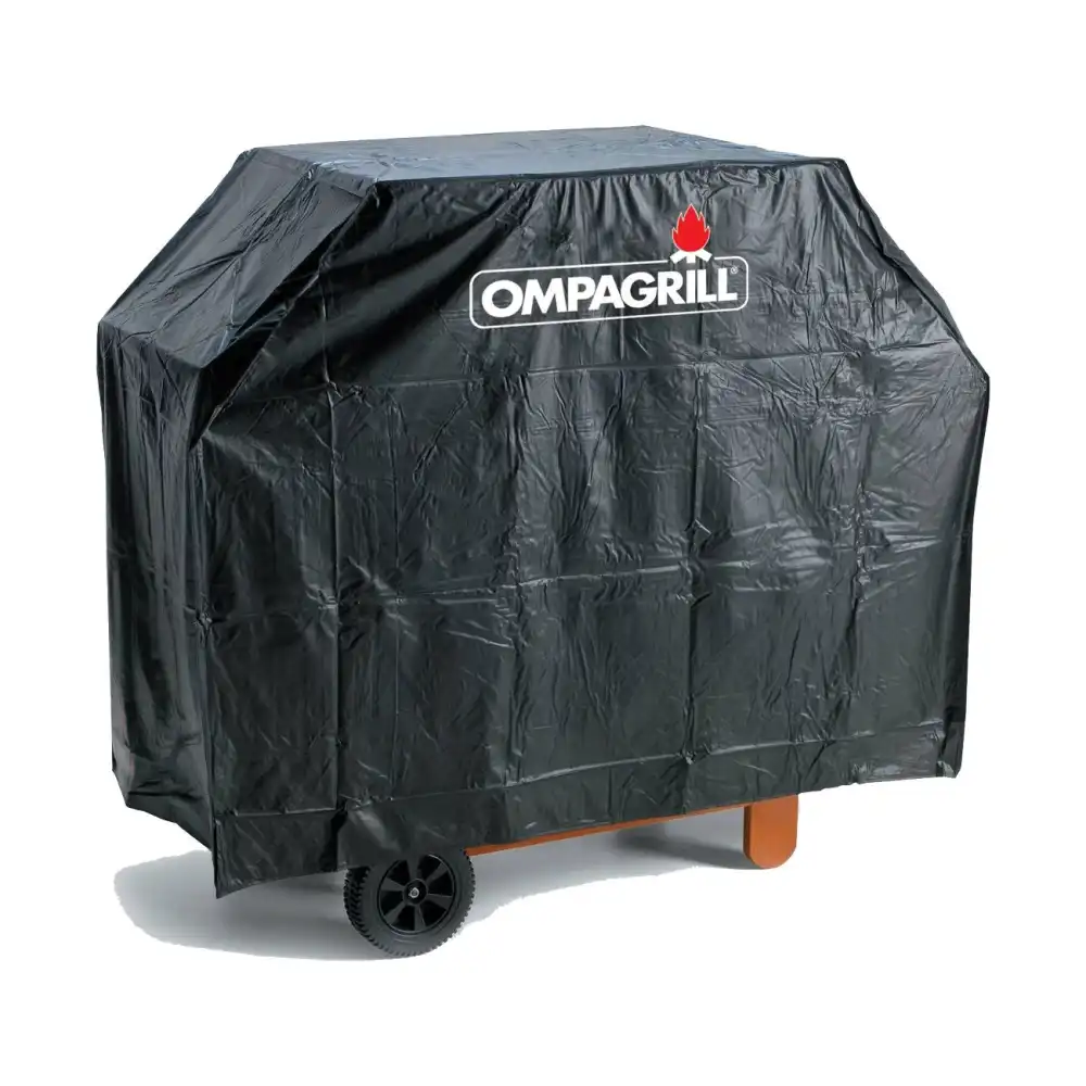 Ompagrill Telo Copri Barbecue in Materiale Plastico Antipioggia 120x50xh90cm