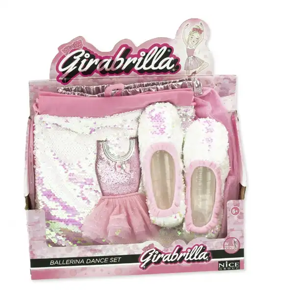 Girabrilla Ballerina Dance Set Bambine Set Danza Tutu' Gonna Scarpette e Sacca