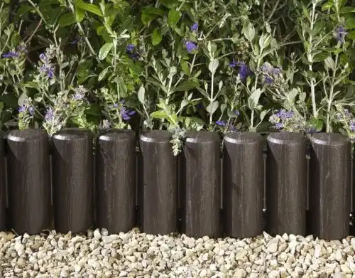 Bordatura Modulare Recinto per Aiuole E Giardini 6 PZ = 2,3 Mt Blok Cacao Bama