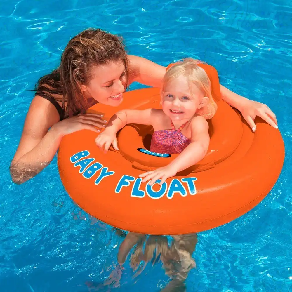 Intex Baby Salvagente Per Piscina Bracciolo Galleggiante Seggiolino Fluo 76CM