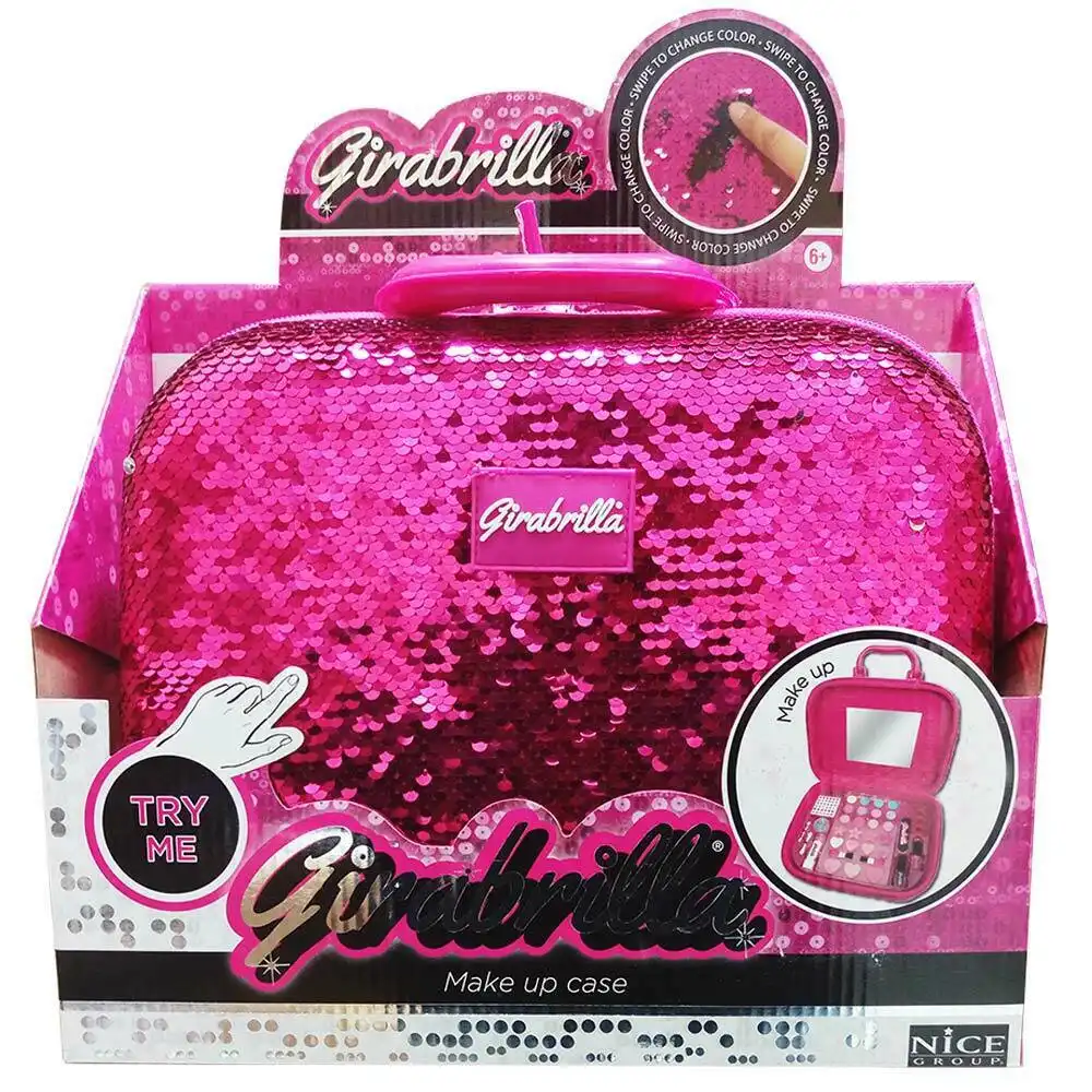 Valigetta Make Up Girabrilla Colori Scintillanti Trucchi a Portata di Mano Rosa