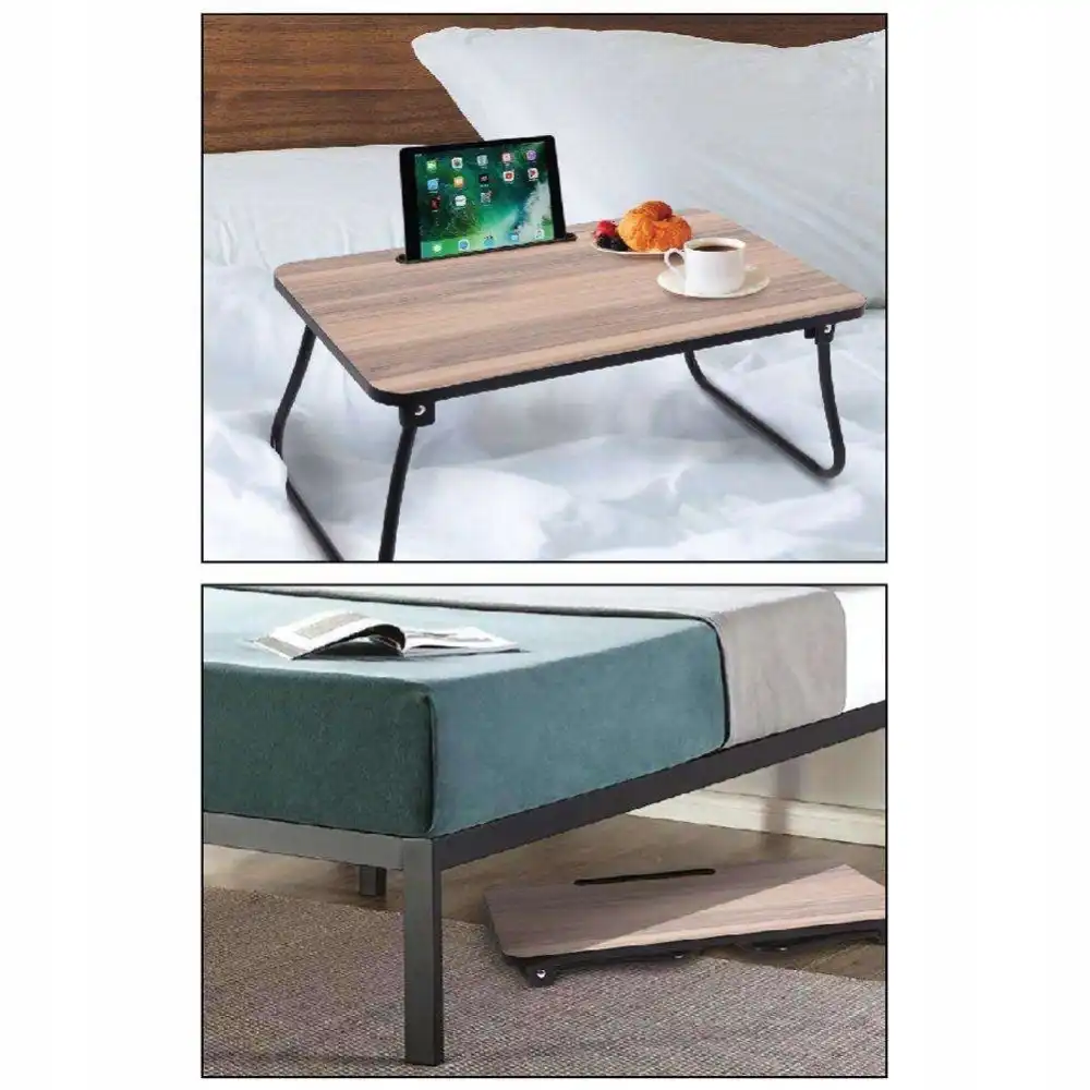 Tavolino da Letto Vassoio Colazione Laptop o Tablet in MDF 52x30x21 cm