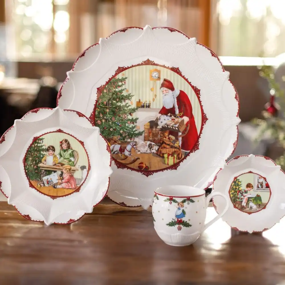 Villeroy & Boch Toy's Fantasy Piatto da Pasticceria in Porcellana Natalizio 43cm