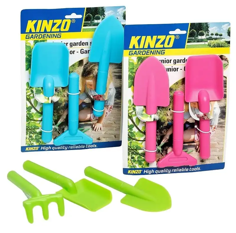 Set Di Accessori Da Giardino Per Bambini Giocattoli Palette Rastrello e Cazzuola