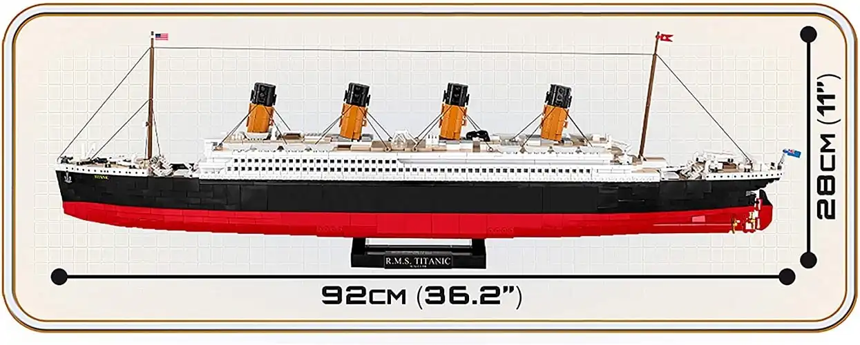Gioco Costruzioni 2840 Pezzi Cobi Transatlantico Britannico R.M.S Titanic Nave
