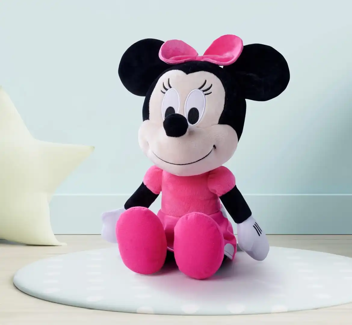 Disney Minnie Happy Friends cm 48 Peluche Minnie Mouse Morbido e Peloso Bambini