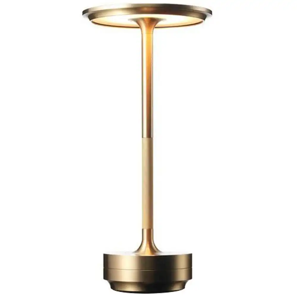 Lampada da Tavolo Touch Dimmerabile a Fungo Color Oro 13x29cm in Metallo