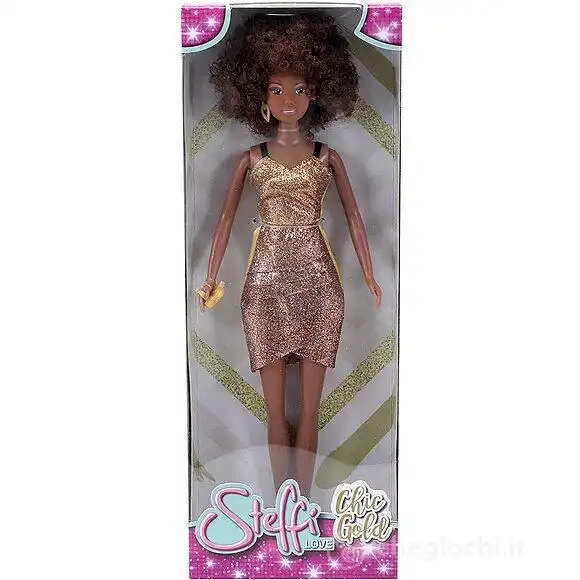Simba Bambola Steffi Love Chic Gold Fashion Doll 29cm Eta' 3+