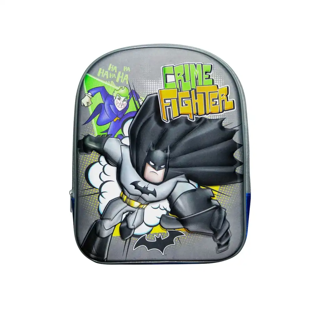 Zaino Zainetto Asilo Scuola Bambino Tempo Libero Batman Con Rilievo in 3D