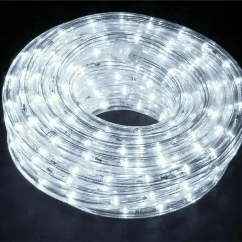Tubo Luci Led Per Addobbi Natale 30 Metri Luce Bianco Fredda Interno Ed Esterno