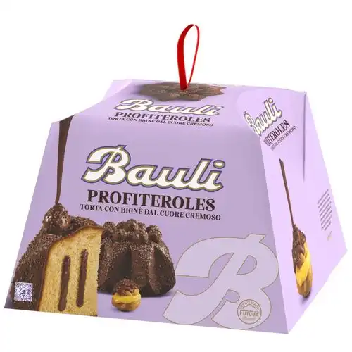 Bauli Profiteroles Torta con Bignè dal Cuore Cremoso di Crema al Cioccolato 820g