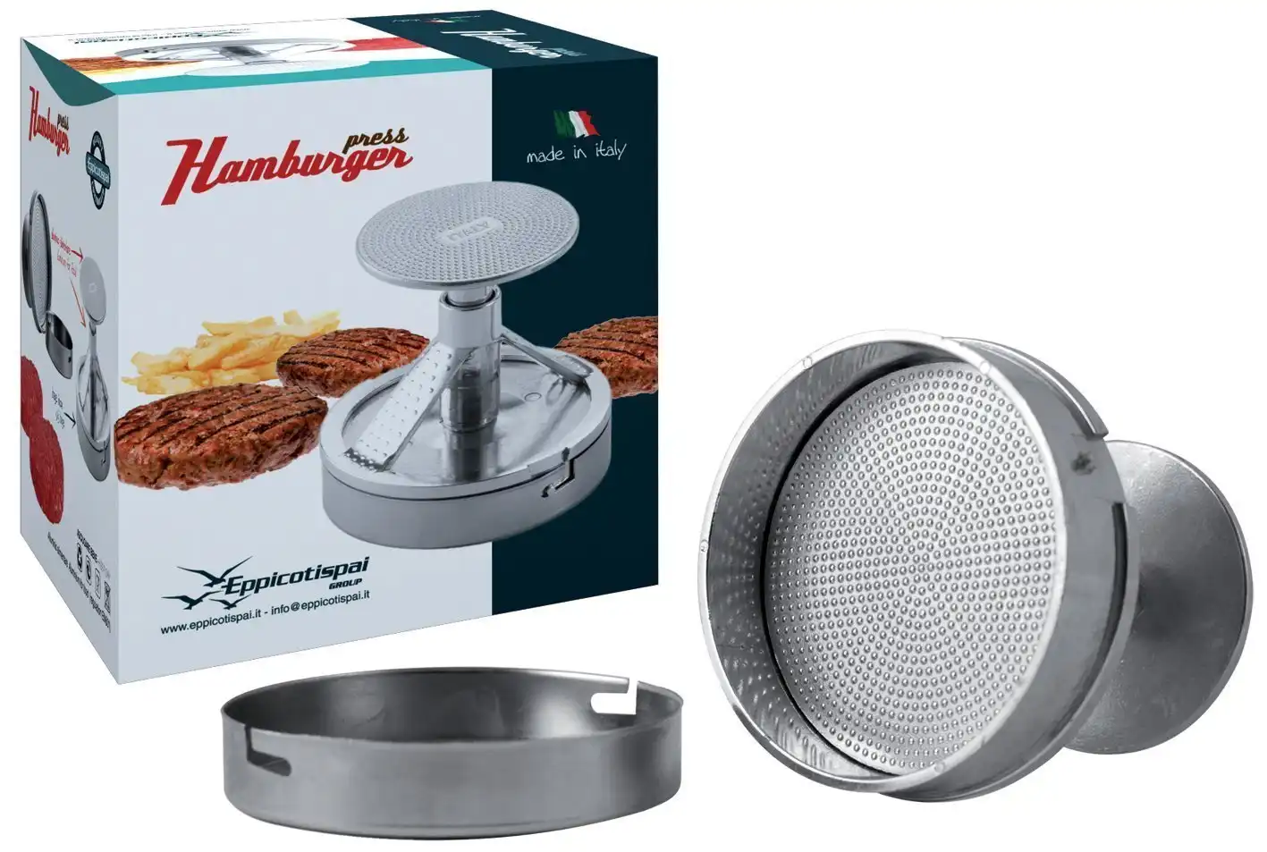 Stampo Pressa In Alluminio Pressina Per Fare Hamburger a Pressione Carne Cucina