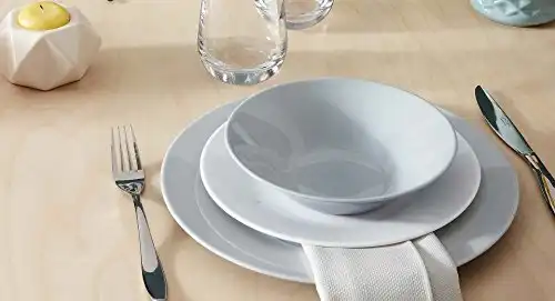 Luminarc Servizio di 18 Piatti Bianchi Piatto Bianco Piani Fondi per Frutta