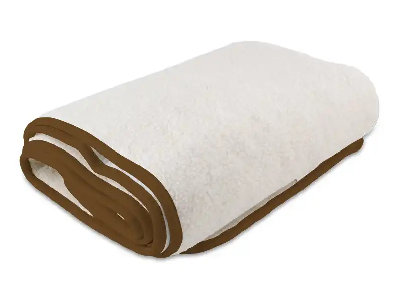 Termocoperta Elettrica Scaldaletto Matrimoniale Scaldasonno 100% Lana