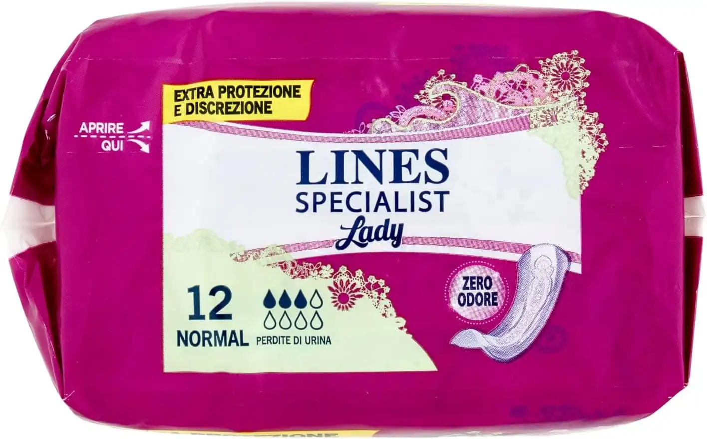 72 Assorbenti Lines Specialist Normal Donna Per Perdita Urina 6x12pz 0699033