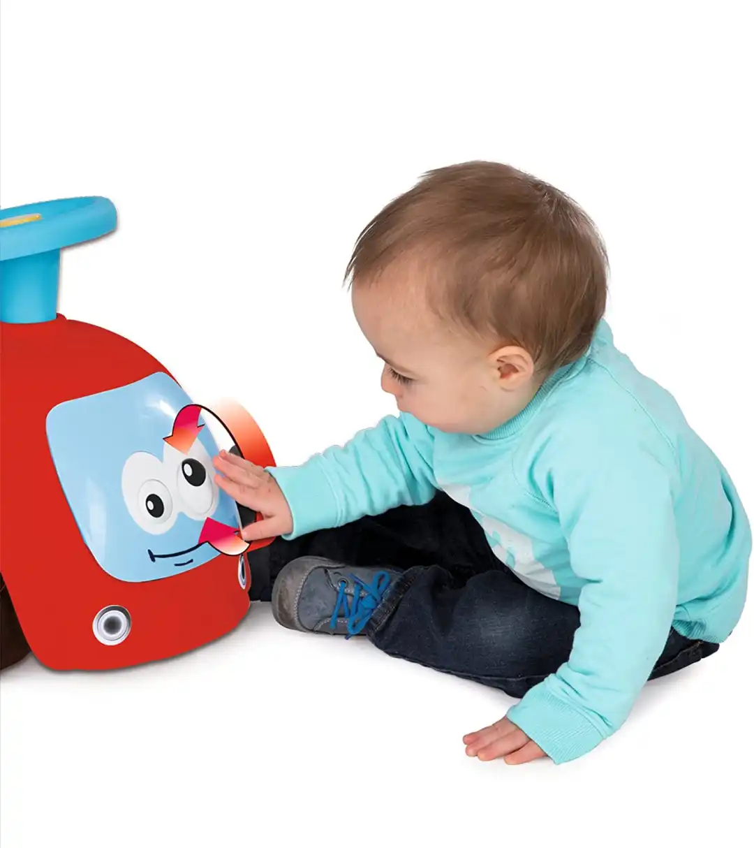 Smoby Primi Passi Maestro Balade Magic Eyes Boy Calvalcabile Bambini 10 Mesi+
