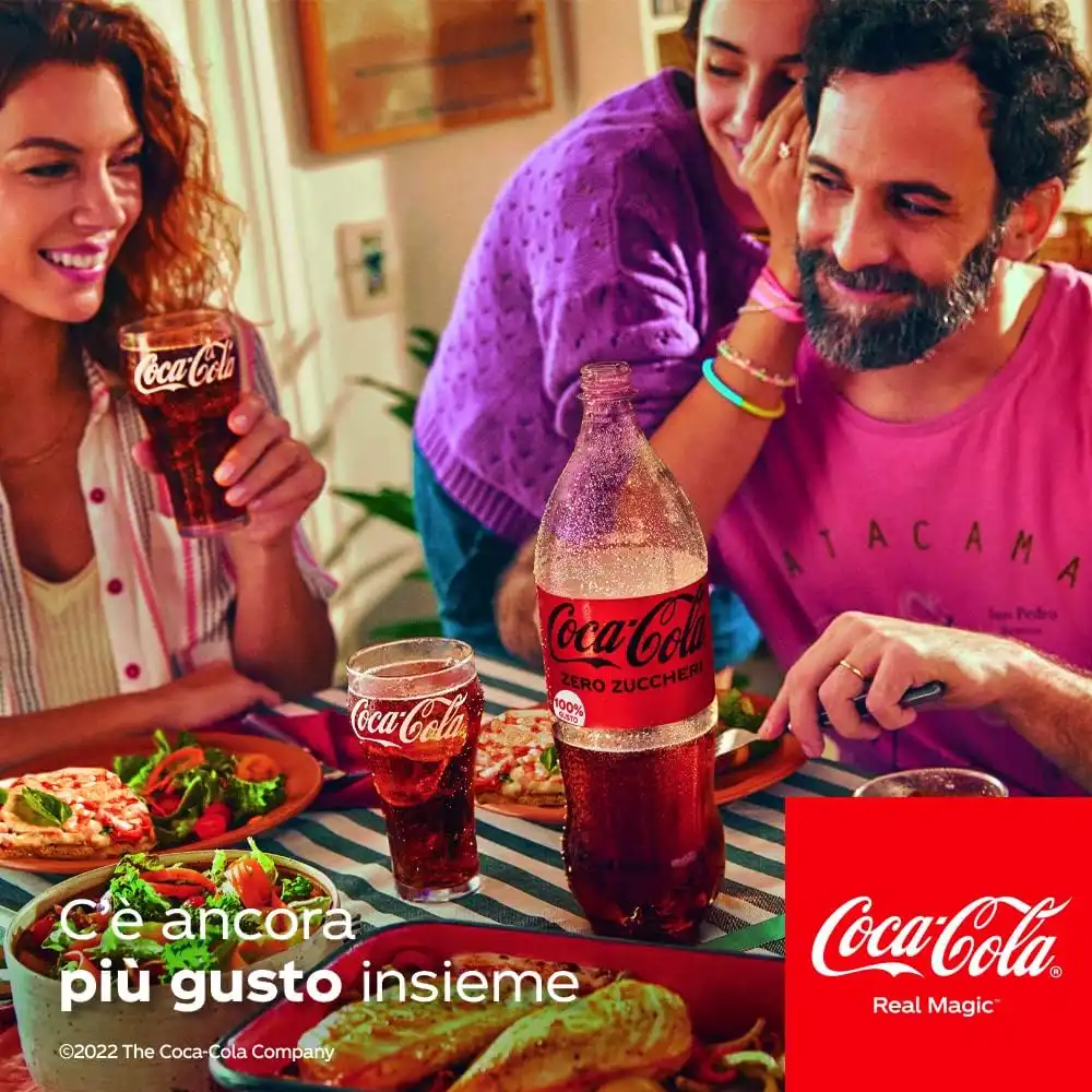 4x Coca Cola Original Taste 4 Bottiglie da 1.35 Litri in Pet 100% Riciclabile