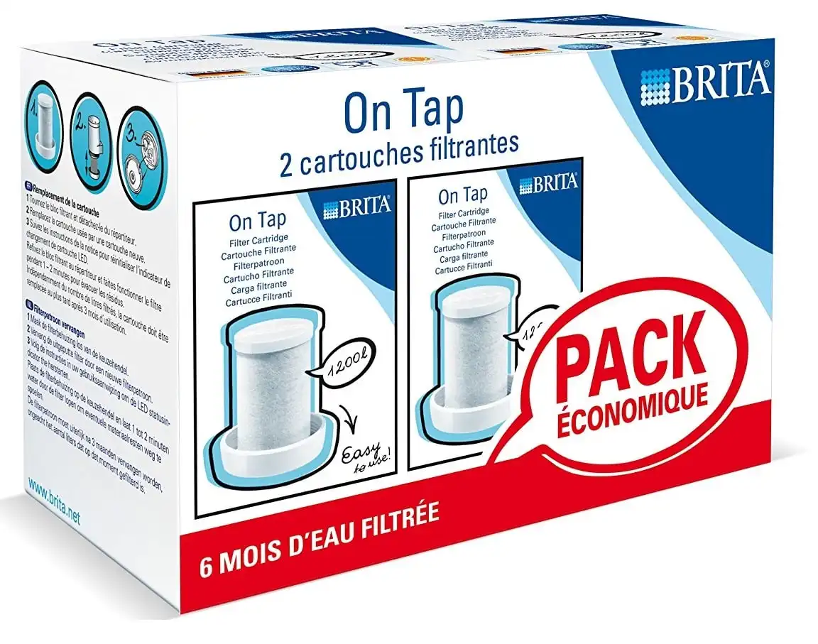Brita Filtri Refill 1200L Per Sistema Filtrante On Tap Confezione Da 2 Filtri