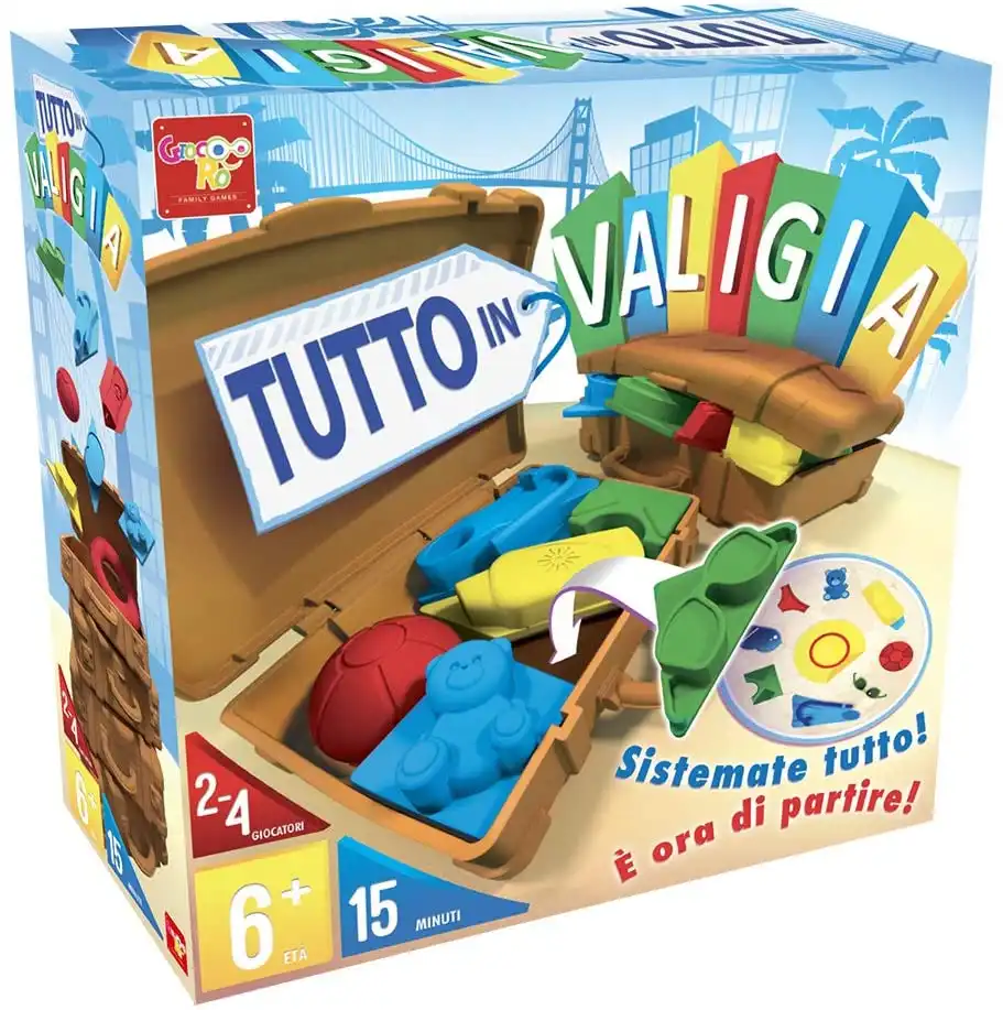 Gioco da Tavola Tutto in Valigia Giochi di Societa' Adulti e Bambini 6 anni +