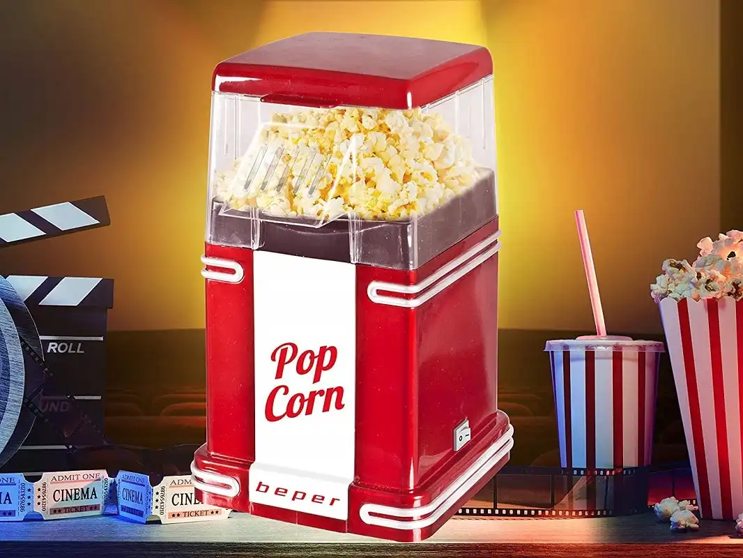 Macchina Per Pop Corn Elettrica ad Aria 1200W Cuoci Popcorn Beper 90.590