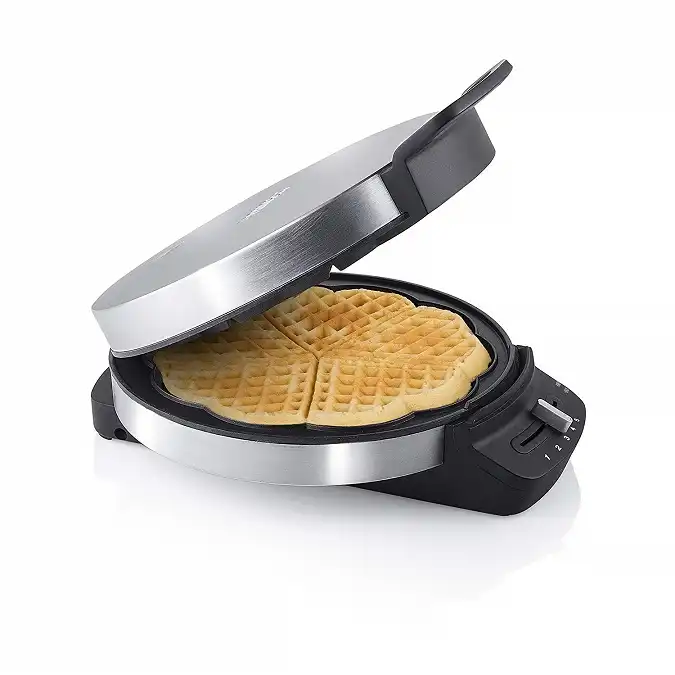 Macchina Per Cialde a Cuore Piastra Waffle in Acciaio Inox Waffel Wafer 750W