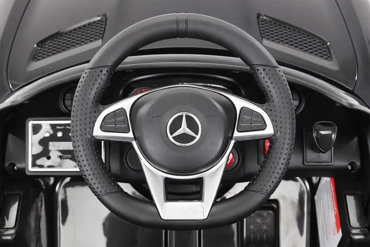 Auto Macchina Elettrico Per Bambini Mercedes AMG GTR 12V Nero Con Luci e Suoni