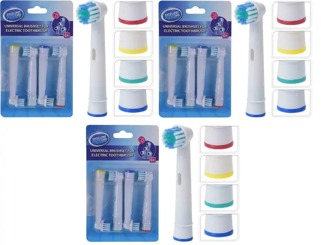 12 Testine di ricambio Universali per Spazzolino Elettrico Compatibile Oral B