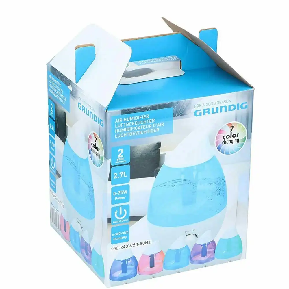 Umidificatore Aria Aromaterapia Casa 25W Serbatoio 2,7L Luce Led Cambia Colore