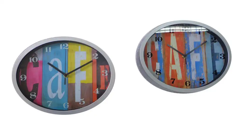 Orologio Da Parete Al Quarzo Quartz Caffe' Arredo Casa Cucina Bar Negozio