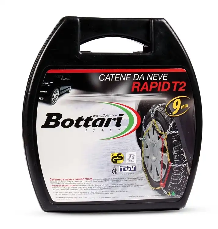 Catene per Auto da Neve Misura 080 RAPID T2 9 mm Gomma