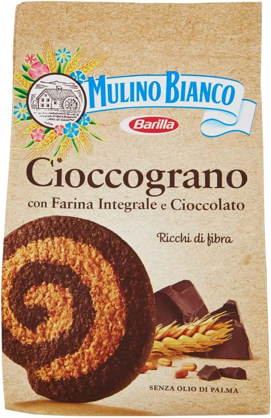 3 Confezioni Mulino Bianco Biscotti Frollini Cioccograno da 330gr