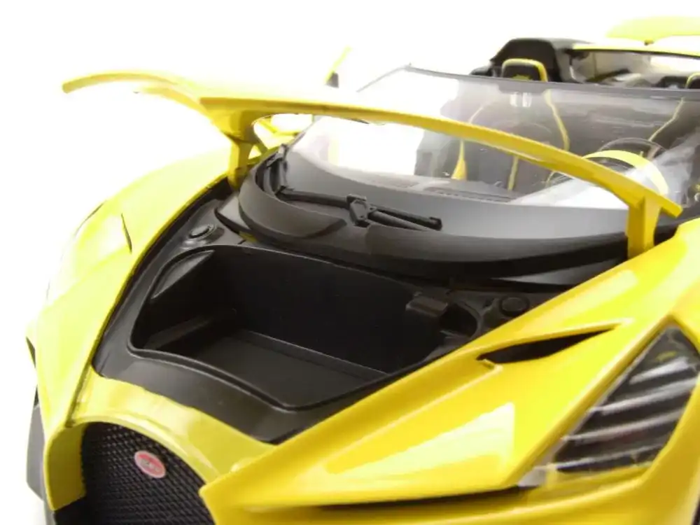Bburago Bugatti Mistral Yellow Modellino Auto Scala 1:18 Modellismo Auto