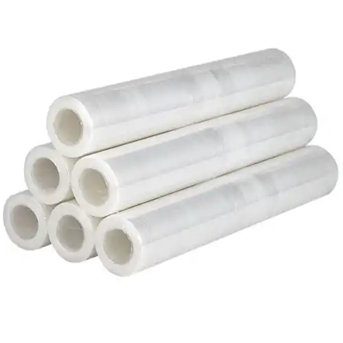 6 Pz Film Estensibile Trasparante H50 Cm Rotolo Pellicola Imballaggio