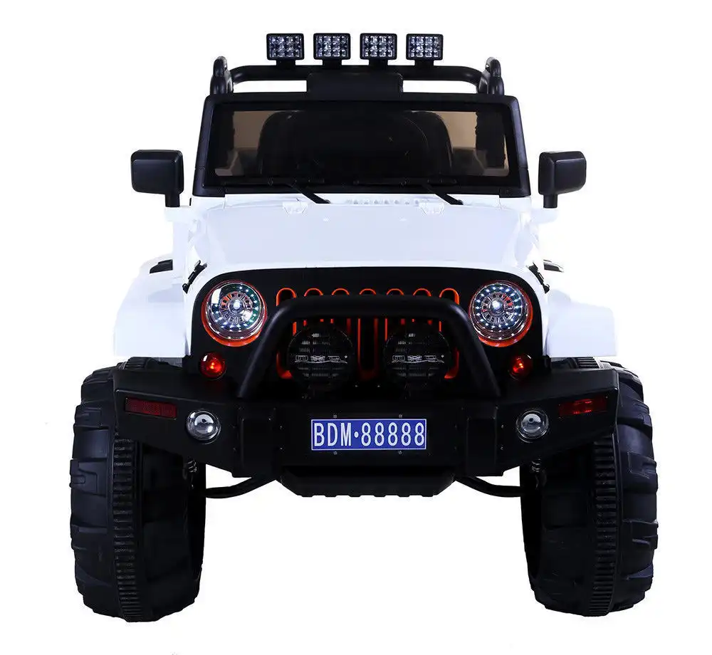Auto Macchina Elettrica 12V Per Bambini 2 Posti Jeep Sport 4x4 2 Posti Bianco