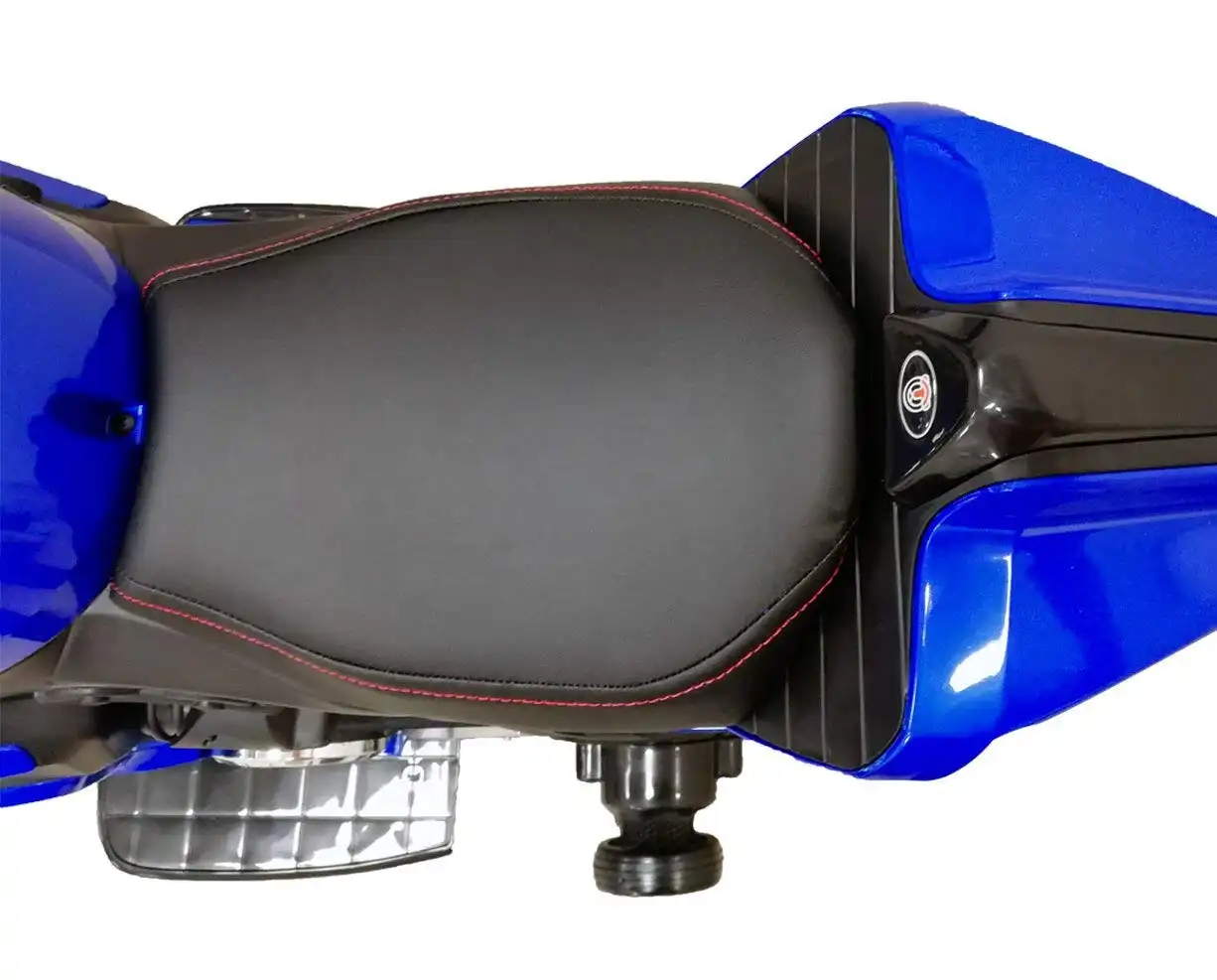 Moto Elettrica Per Bambini 12V Ruote LED Fari Funzionanti MP3 USB Blu