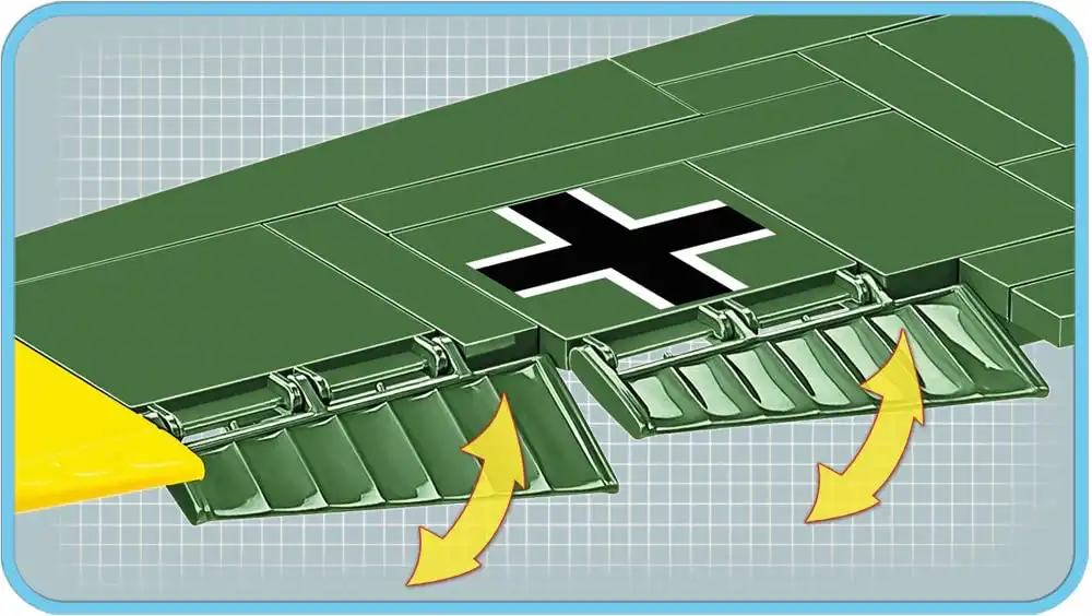 Blocchi di Costruzione Colore Verde Giallo 548pz HC WWII/5710/JUNKERS