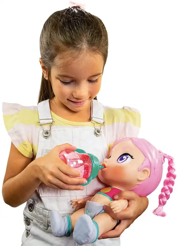 Gabi Super Cute Little Babies Rocco Giocattoli 33x13x23cm Bambola con Biberon