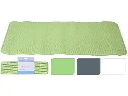 Tappeto Tappetino Antiscivolo Per Vasca e Doccia 3 Colori Assortiti 91x43 cm