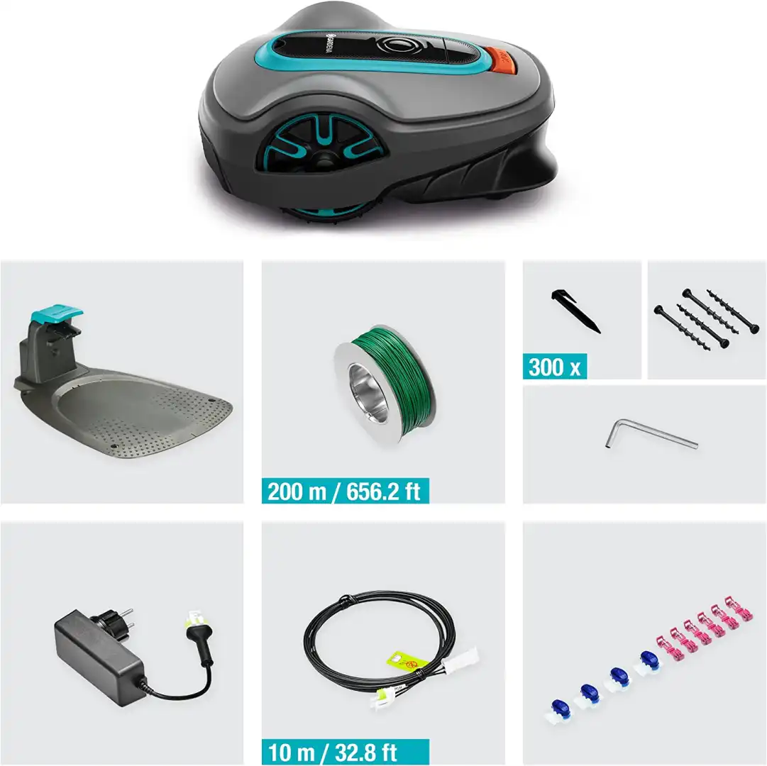 Gardena Robot Sileno Life 750m Rasaerba per Superfici Erbose Silenzioso