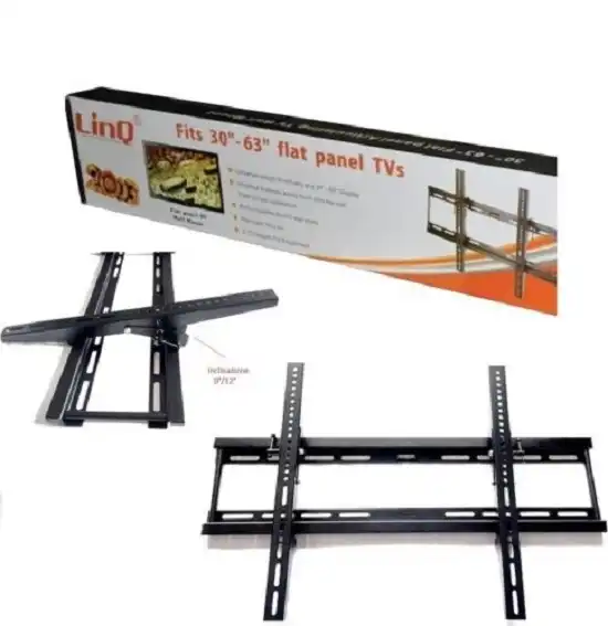 Staffa Porta Tv A Muro Supporto Da 30'' A 63'' Con Livella A Bolla Linq Li-T006