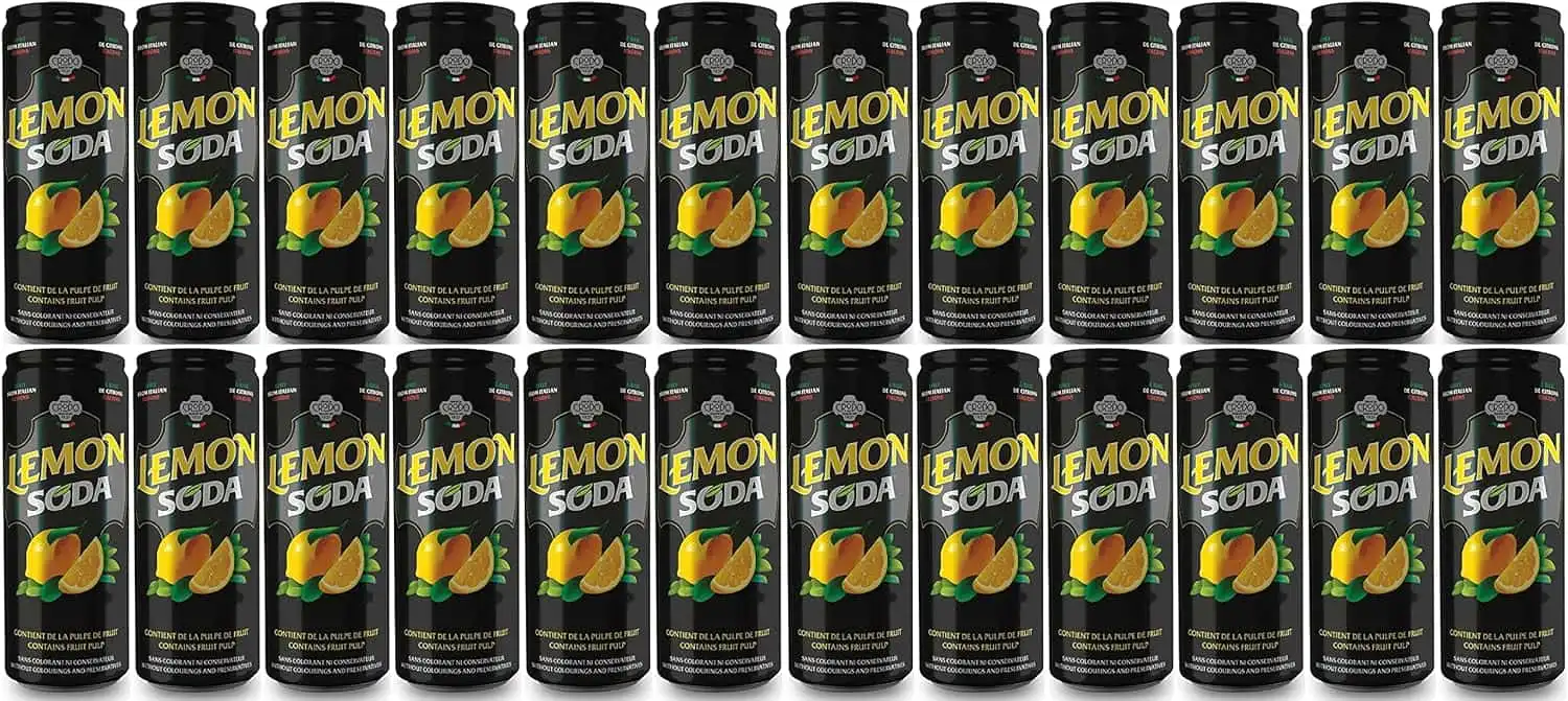 24x Lemonsoda L'originale Limonata in Lattina da 330ml Aperitivo Lemon 24x33cl