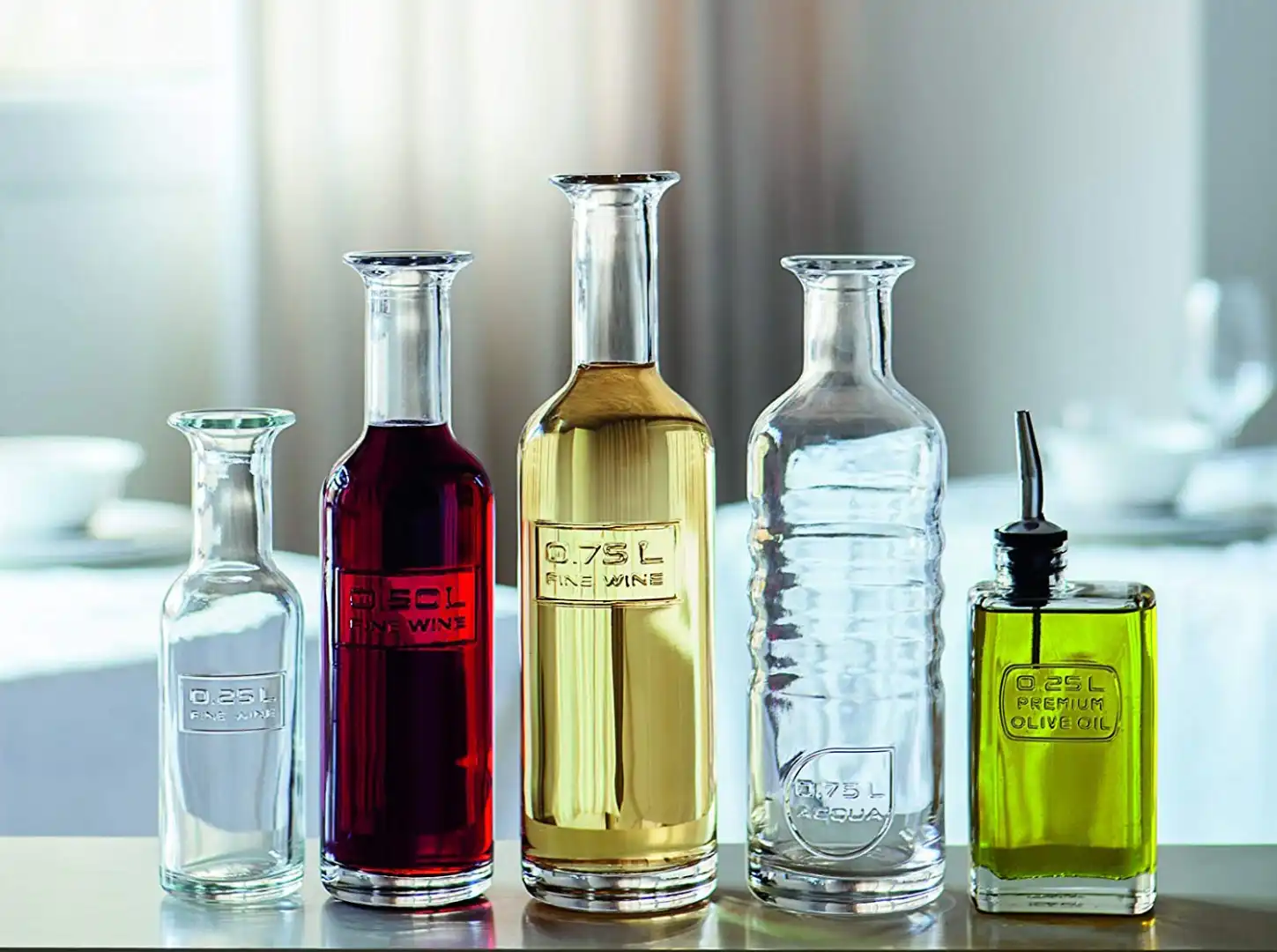 Bottiglia Da Tavola Optima Per Vino Fine Wine In Vetro 0,5 LT 500 ML