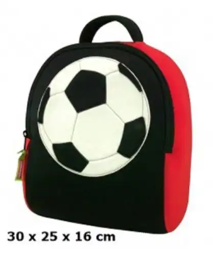 ZAINO ZAINETTO BORSA CESTINO SCUOLA DABBA WALLA CALCIO FOOTBALL PALLONE 30X25X16