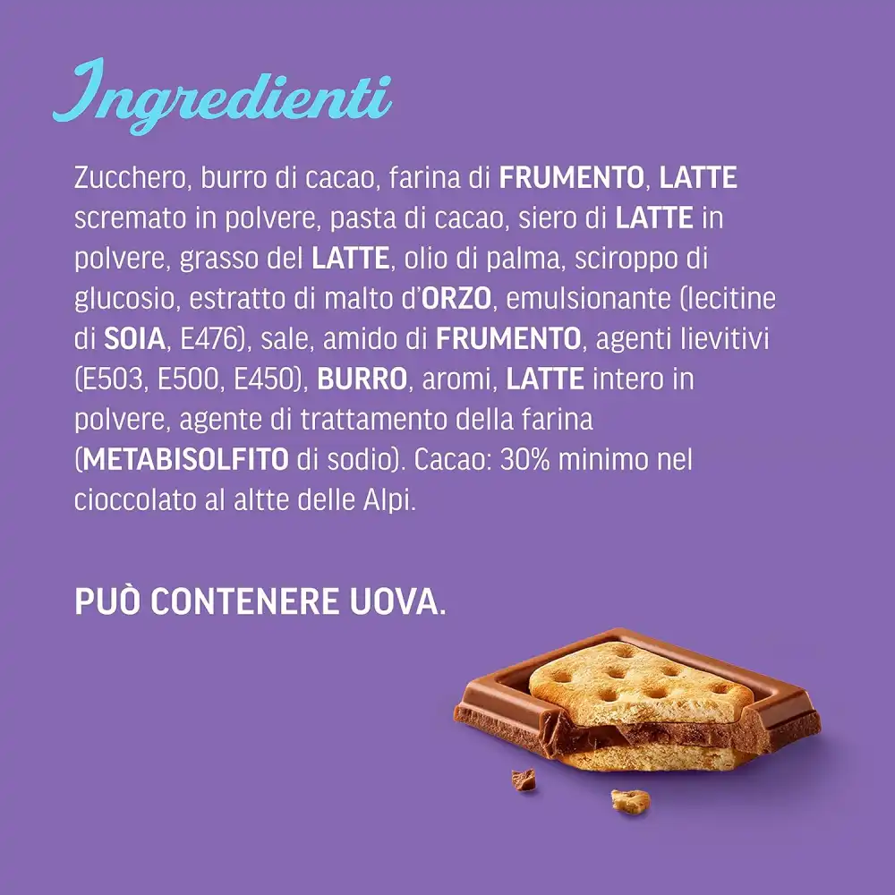 20x Milka Tuc Tavoletta di Cioccolato al Latte Ripieno di Biscotti Tuc 20x35gr