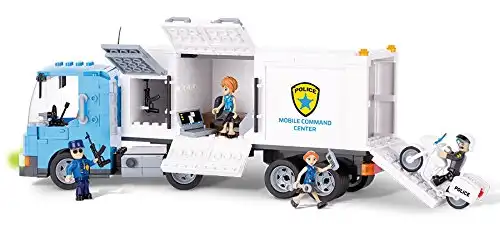 COBI 1573 - Set Costruzioni Police Mobile Command Center Bianco